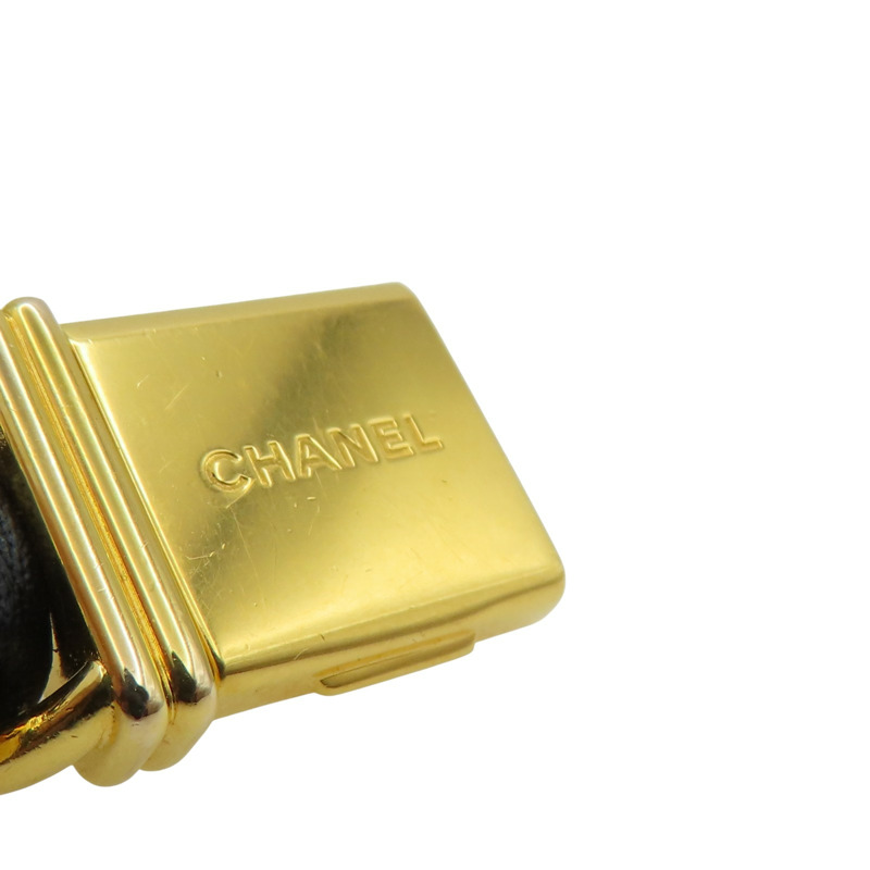 黑色 錶盤 皮革鍊帶 Premiere L 腕錶 H0001【CHANEL 香奈兒】 H0001-10