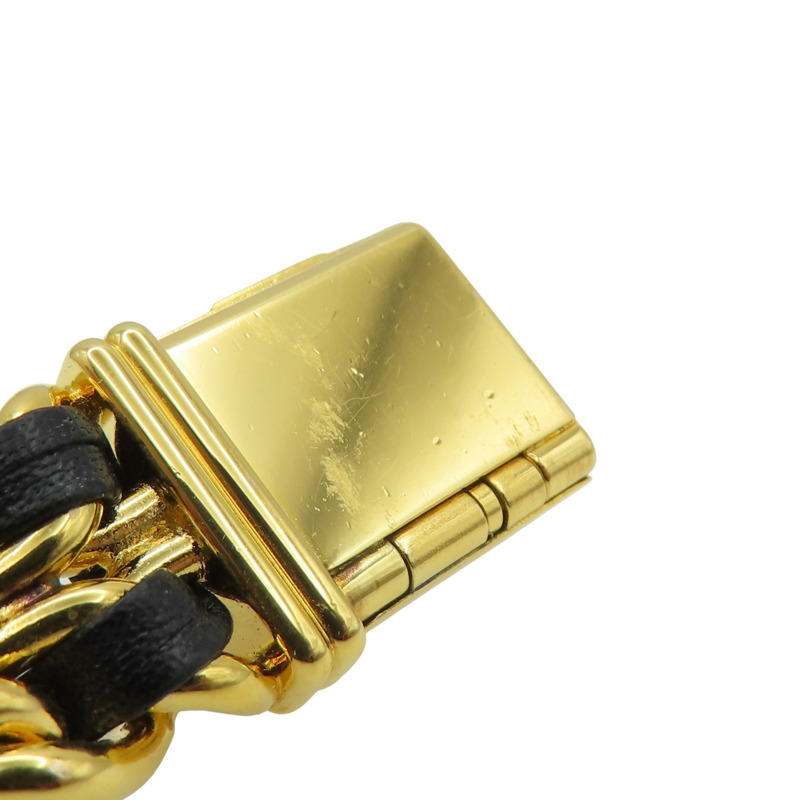 黑色 錶盤 皮革鍊帶 Premiere L 腕錶 H0001【CHANEL 香奈兒】 H0001-11