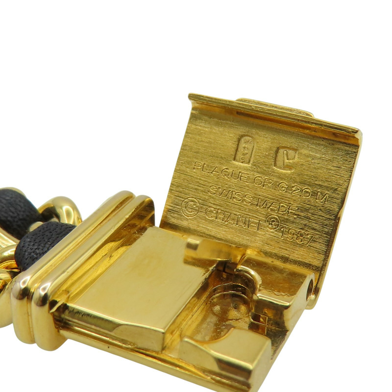 黑色 錶盤 皮革鍊帶 Premiere L 腕錶 H0001【CHANEL 香奈兒】 H0001-12