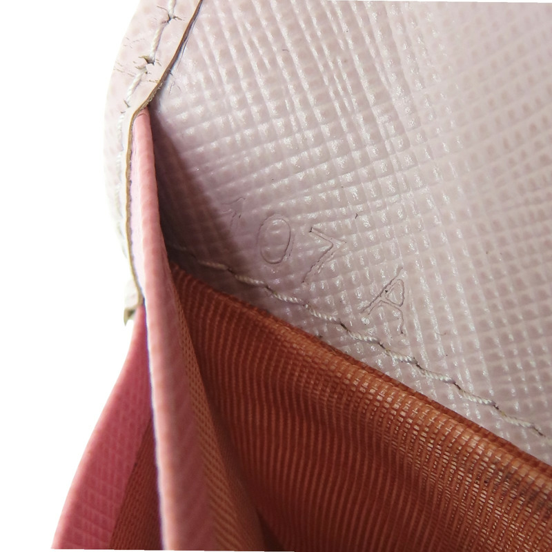 粉色 牛皮 金扣 二折短夾 【PRADA 普拉達】-9