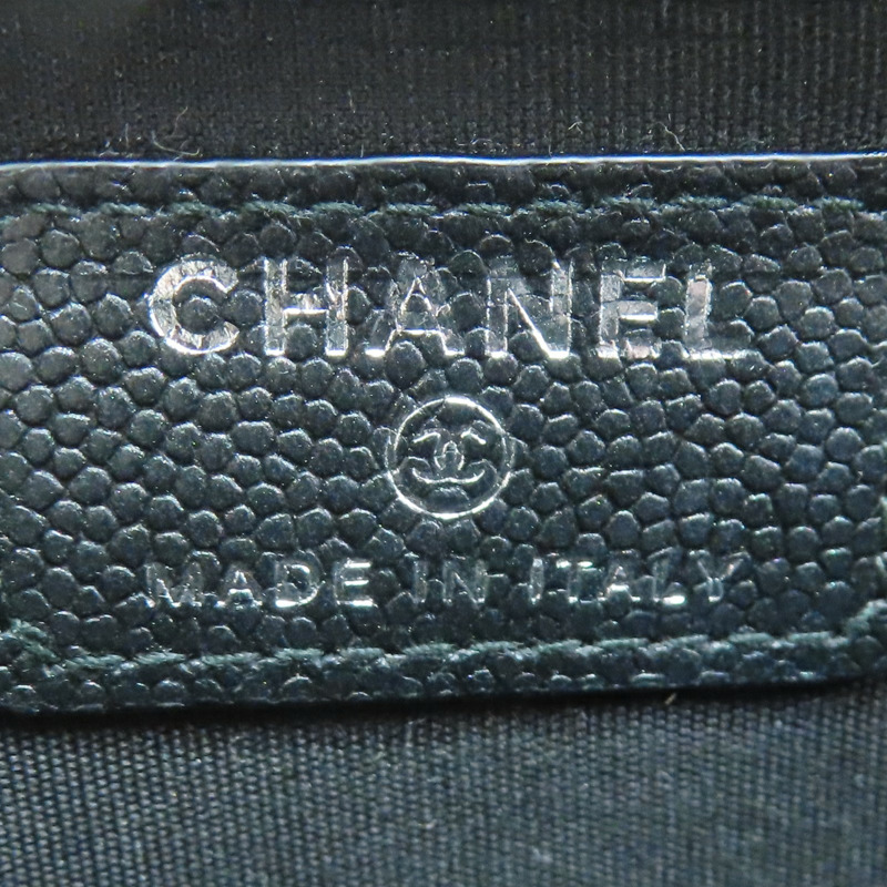 黑色 牛皮 BOY 拉鍊零錢包【CHANEL 香奈兒】 A12780-5