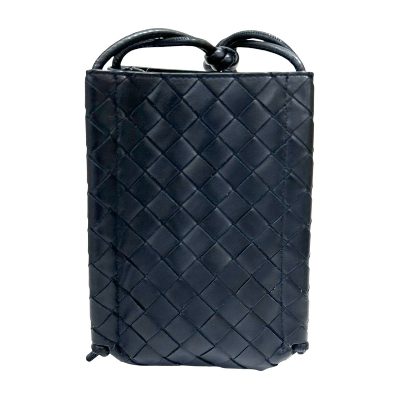黑色 羊革編織 Mini The Knot 肩背包【BOTTEGA VENETA BV 寶緹嘉】-1