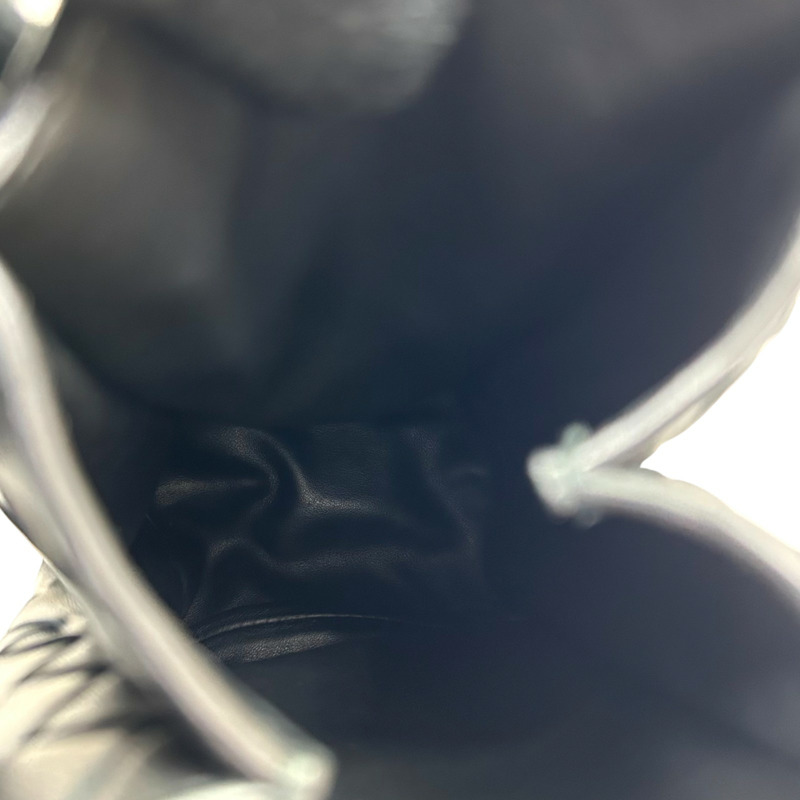 黑色 羊革編織 Mini The Knot 肩背包【BOTTEGA VENETA BV 寶緹嘉】-4