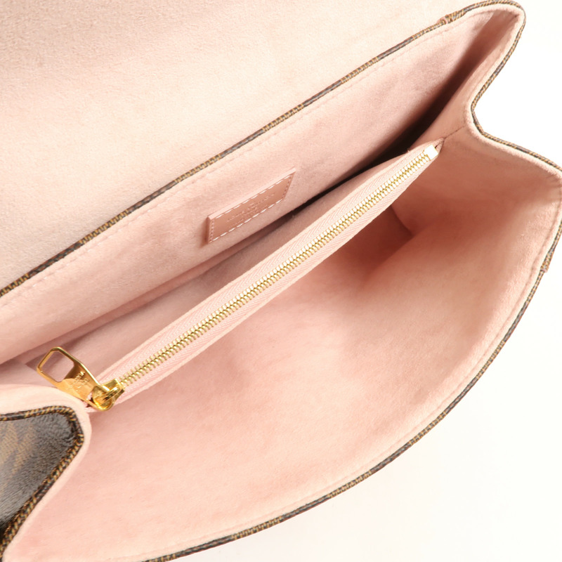 LOUIS VUITTON Damier Caissa金扣鏈帶肩背袋-12