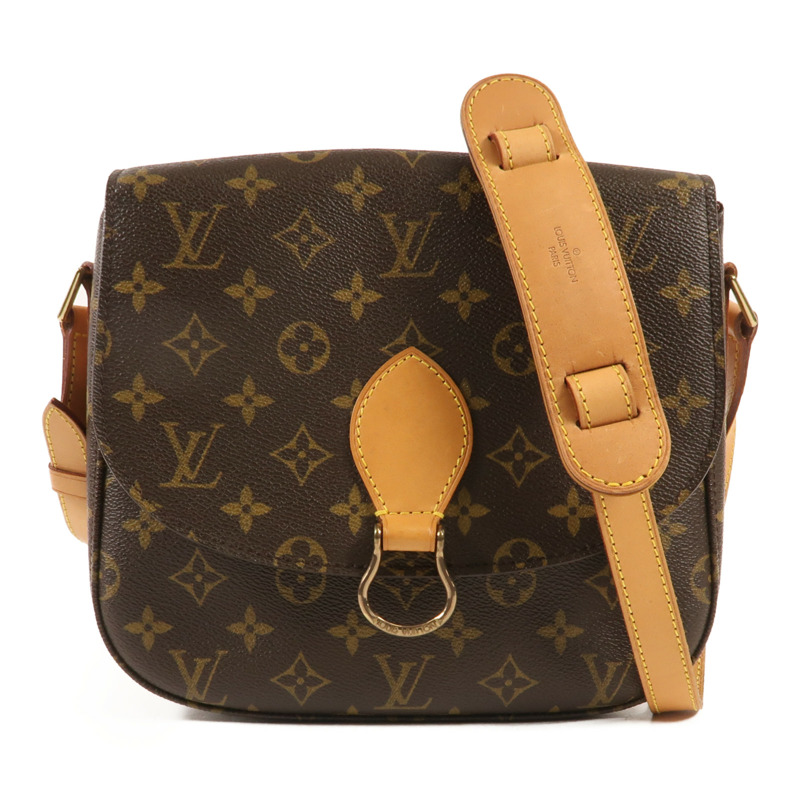 LOUIS VUITTON Monogram Saint Cloud GM金扣肩背袋-0