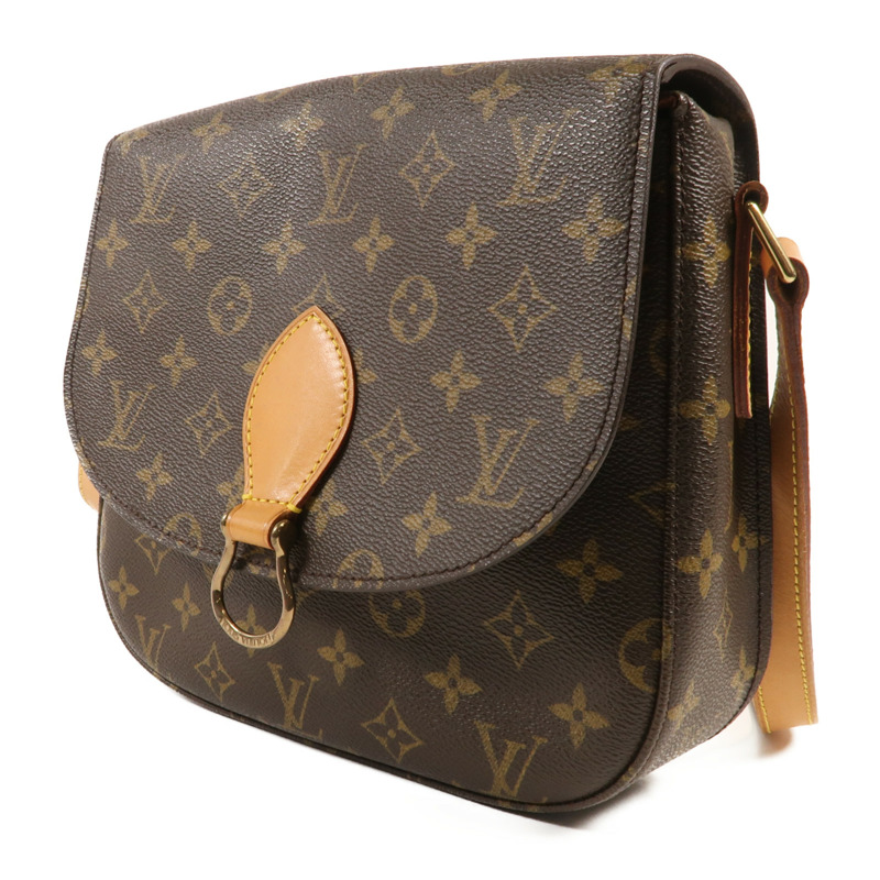 LOUIS VUITTON Monogram Saint Cloud GM金扣肩背袋-2