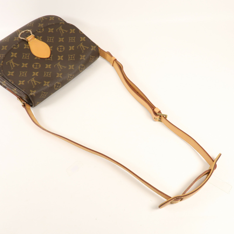 LOUIS VUITTON Monogram Saint Cloud GM金扣肩背袋-4
