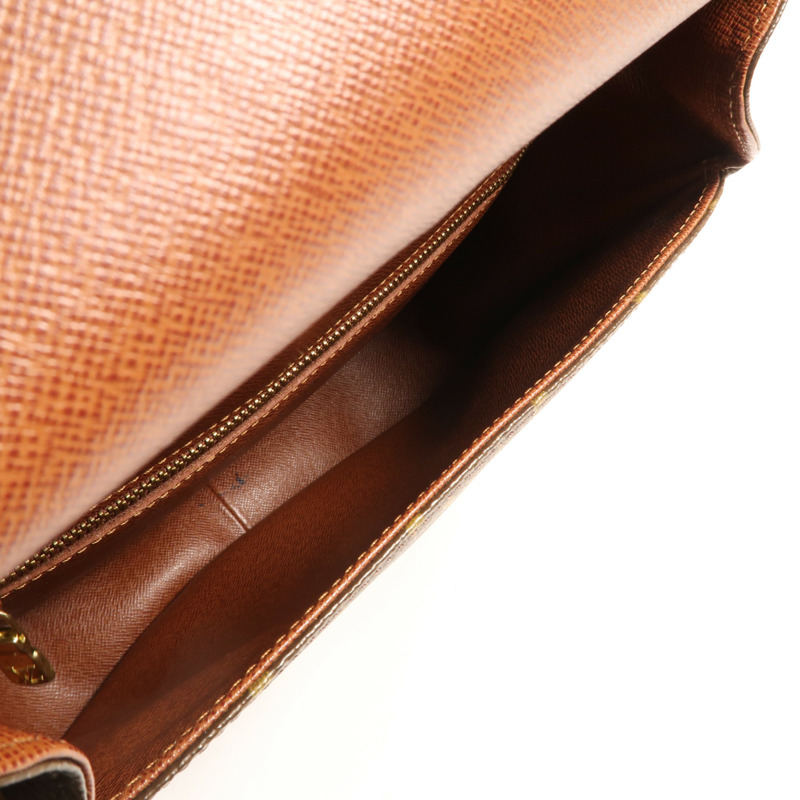 LOUIS VUITTON Monogram Saint Cloud GM金扣肩背袋-13