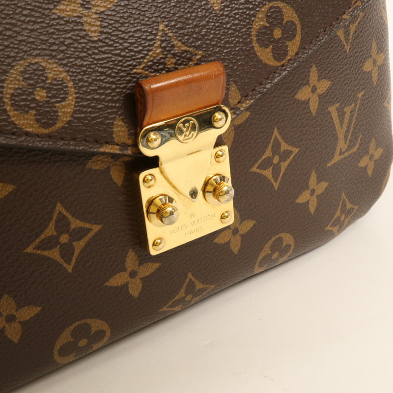 LOUIS VUITTON Monogram Pochette Metis MM金扣手挽肩背兩用袋-10