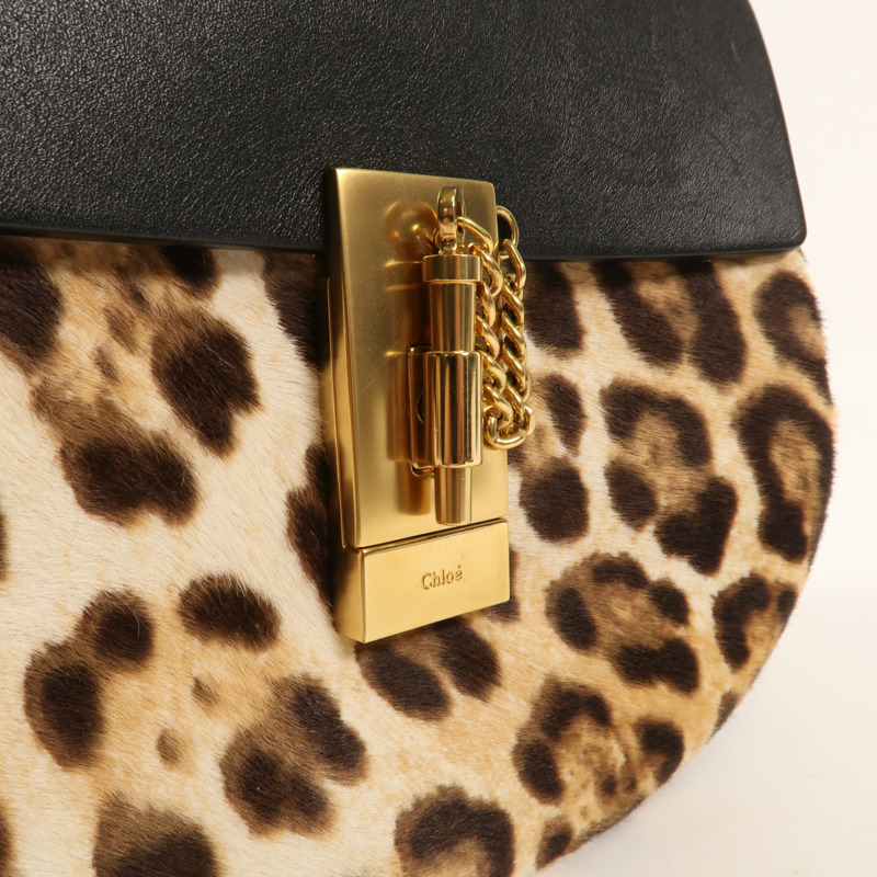 Chloe 馬毛Chain Shoulder金扣鏈帶肩背袋-10