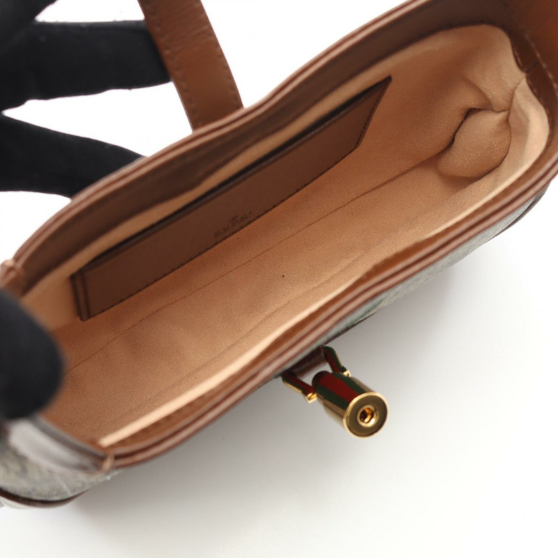 GUCCI Jackie 1961 GG Supreme 肩背包 帆布 皮革 米色 新款 女款-2