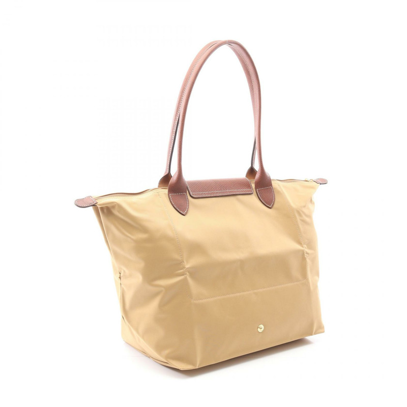 Longchamp Le Pliage Original L 托特包 L1899089P86 帆布皮革棕色全新女款-1