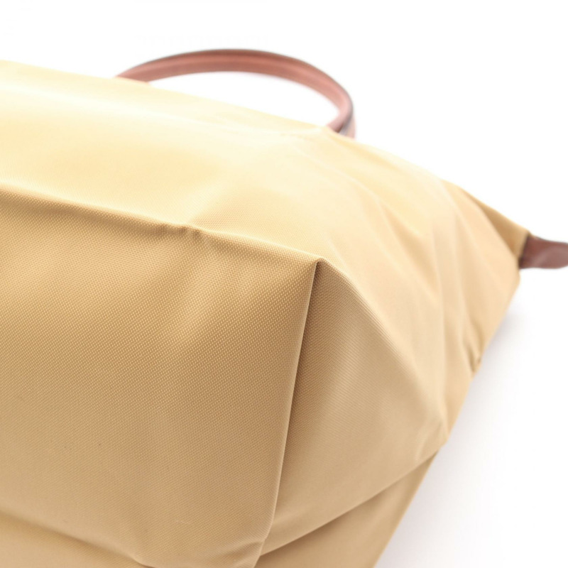 Longchamp Le Pliage Original L 托特包 L1899089P86 帆布皮革棕色全新女款-4