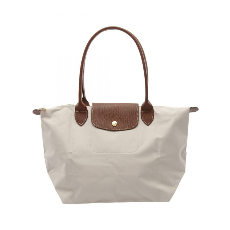 Longchamp LE PLIAGE ORIGINAL M LE PLIAGE ORIGINAL M 手提包 L2605089P71 帆布 皮革 米色 棕色 全新 女款-0