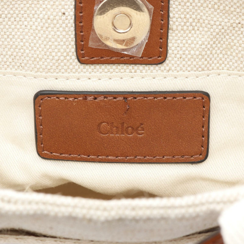 Chloe 手提包 C20424 Z40 帆布 米色 全新 女款-3