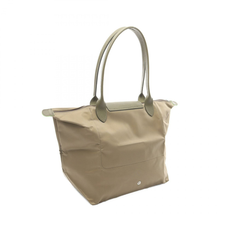 Longchamp Le Pliage 綠色 L 單肩包 L1899919M04 帆布皮革卡其色新款女款-1