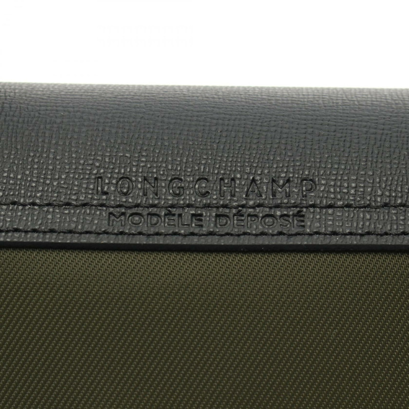 Longchamp Le Pliage Energy S 頂部手把托特包 L1512HSR892 帆布皮革卡其色黑色全新女款-3