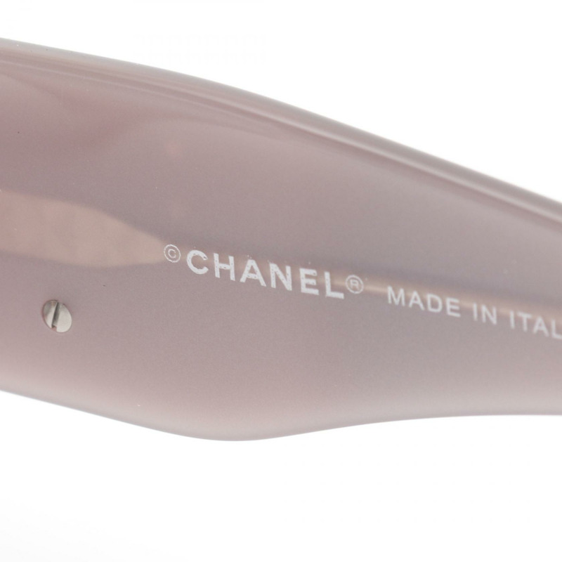 CHANEL COCO Mark 太陽眼鏡 眼鏡 塑膠 黑色 粉紅色 二手 女士-3