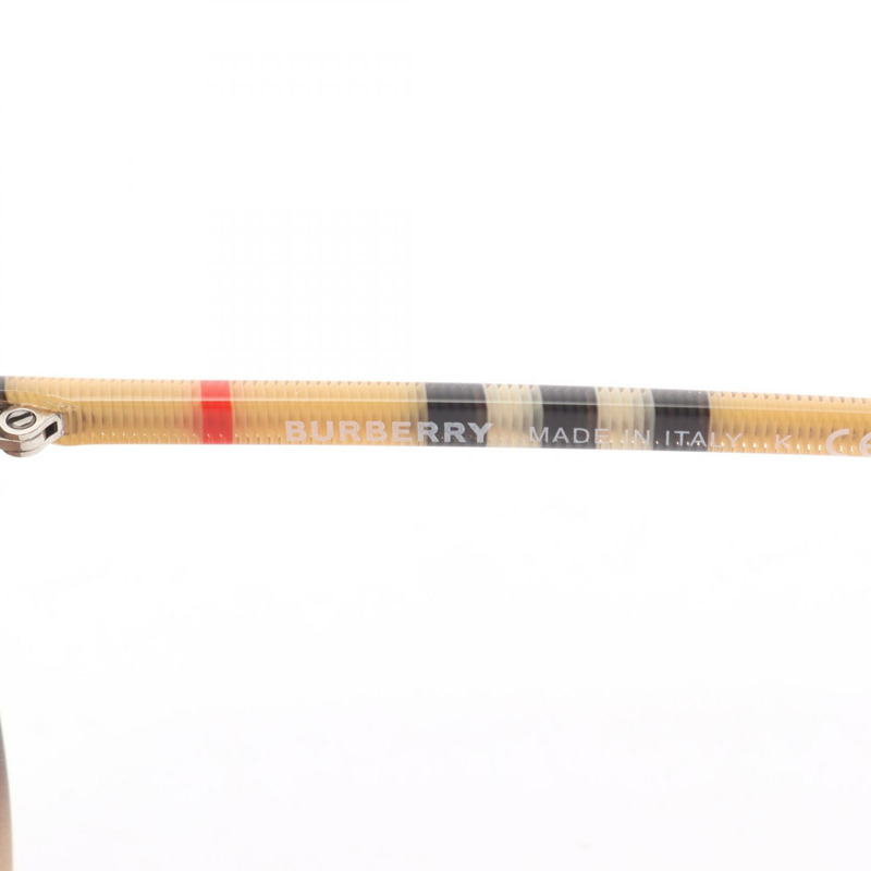 BURBERRY 太陽眼鏡 眼鏡 塑膠 米色 棕色 二手 女士-3