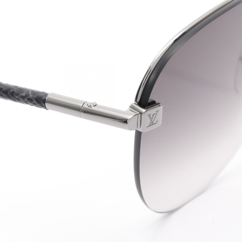 LOUIS VUITTON 順時針帆布 Monogram Eclipse 太陽眼鏡 Z1109E 金屬 PVC 灰色-7