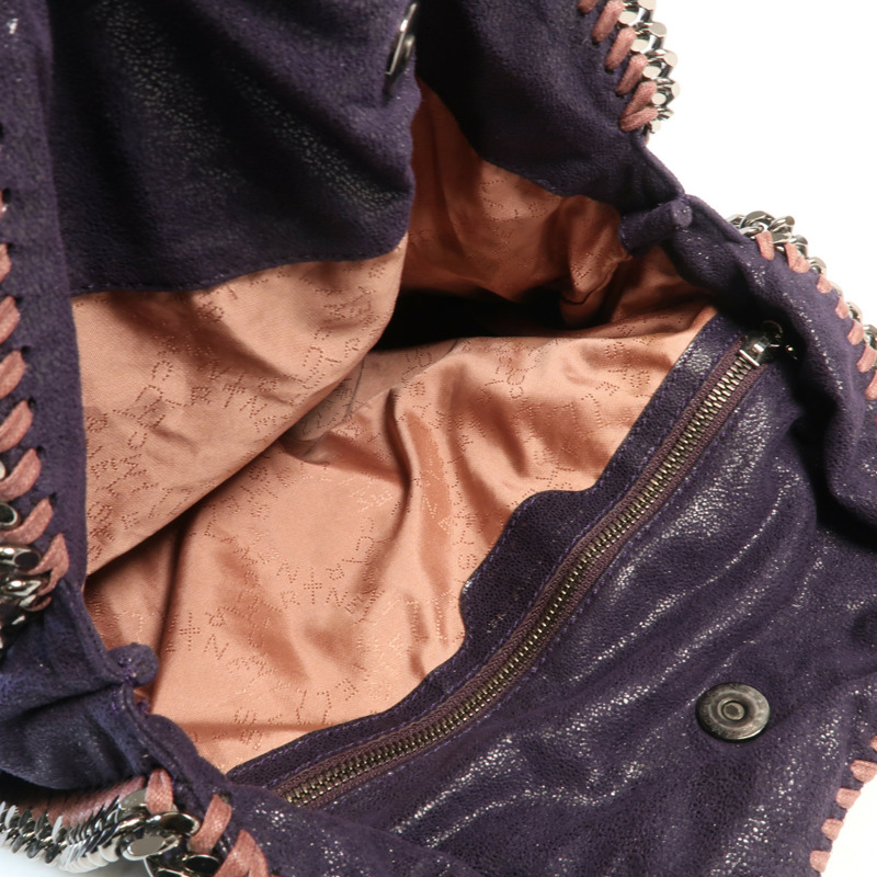 Stella McCartney 聚酯纖維Stella Mccartney Chain Bag銀扣鏈帶肩背袋-13