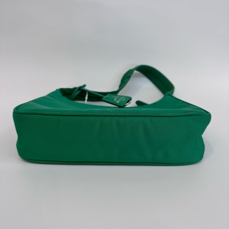 Prada 綠色hobo肩背包 手提包 底長23cm-5