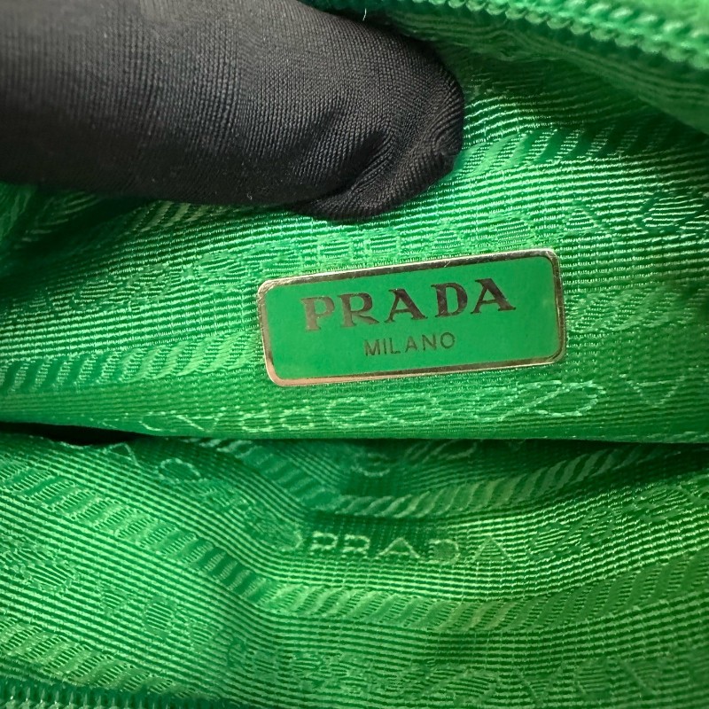 Prada 綠色hobo肩背包 手提包 底長23cm-6