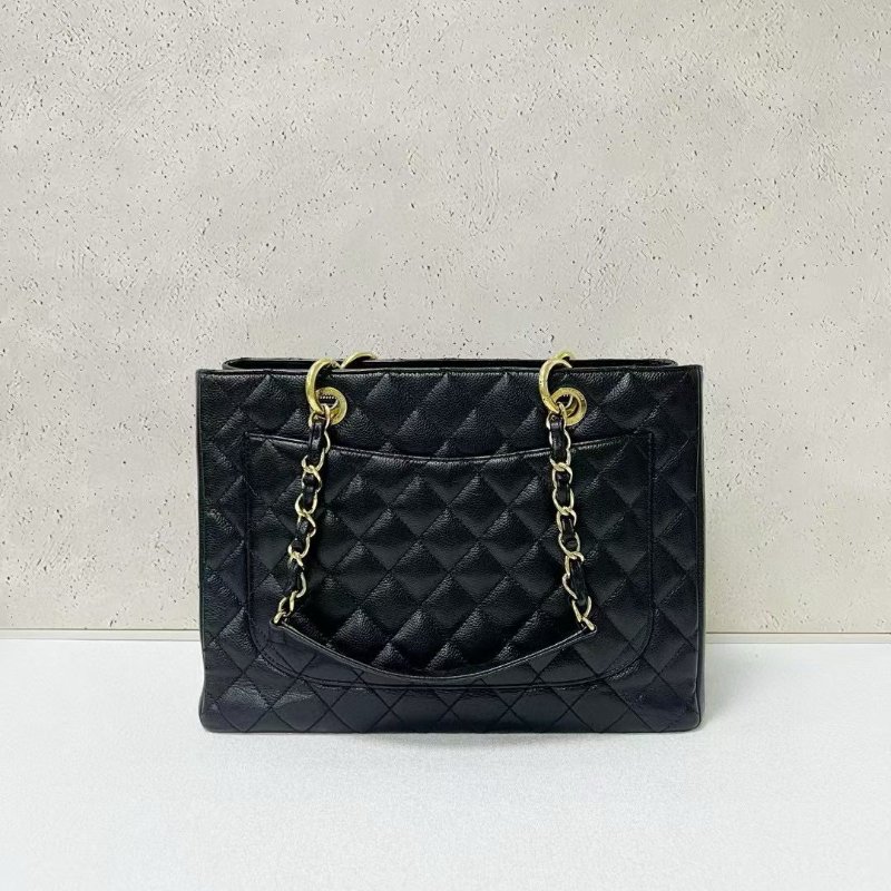 Chanel gst 黑金荔枝牛皮-1