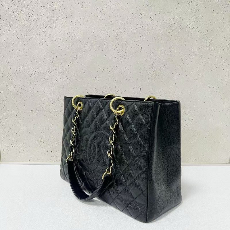 Chanel gst 黑金荔枝牛皮-3
