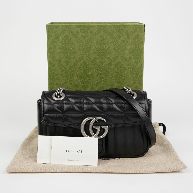 GUCCI GG Marmont 迷你肩斜背包 446744-0
