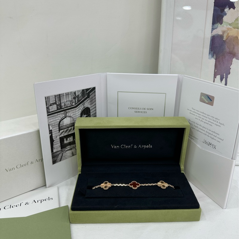 VCA 梵克雅寶/Van Cleef & Arpels Vintage Alhambra手鍊 24年全套-0