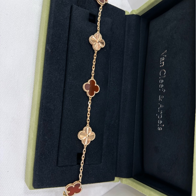 VCA 梵克雅寶/Van Cleef & Arpels Vintage Alhambra手鍊 24年全套-3