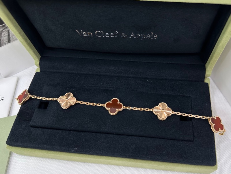 VCA 梵克雅寶/Van Cleef & Arpels Vintage Alhambra手鍊 24年全套-4