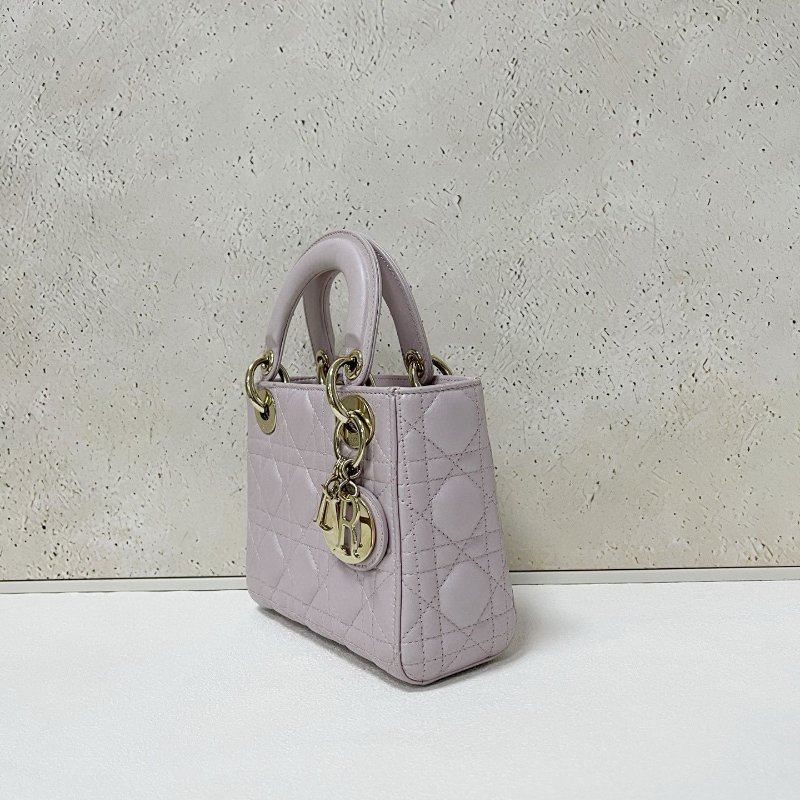 Dior lady Dior 珠光紫三格戴妃-2