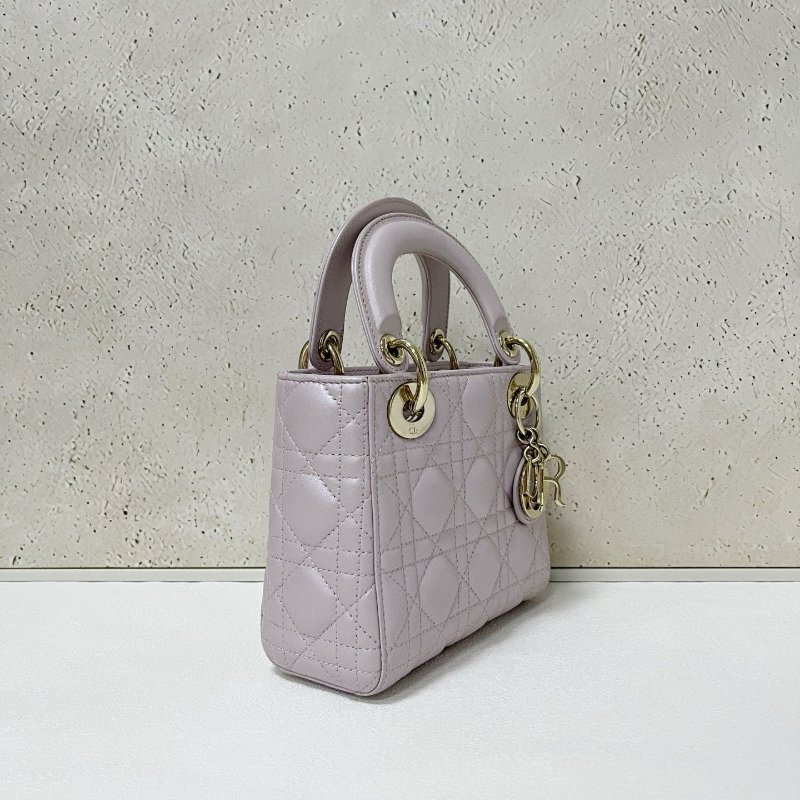 Dior lady Dior 珠光紫三格戴妃-3