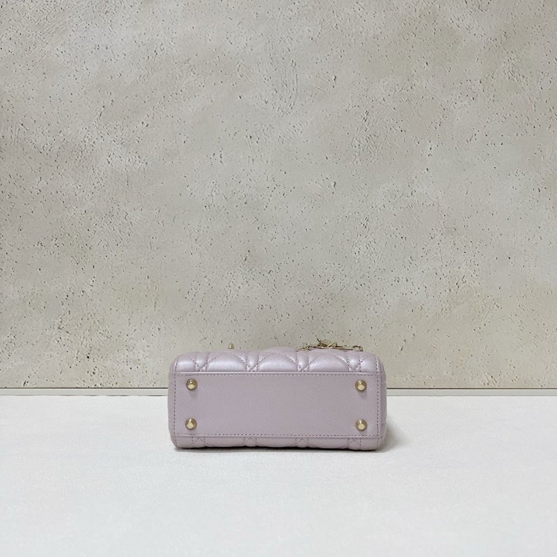 Dior lady Dior 珠光紫三格戴妃-4