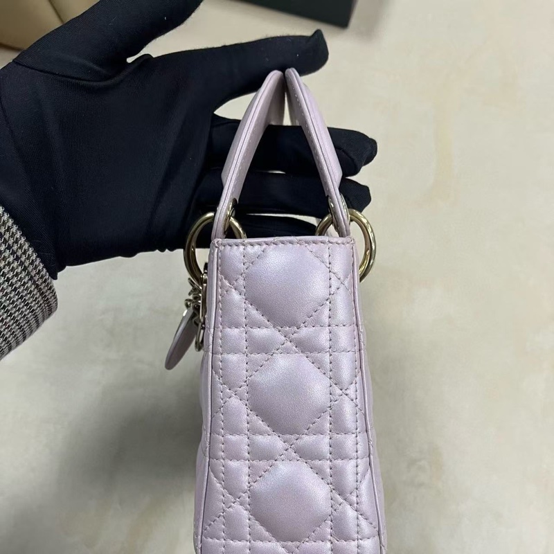 Dior lady Dior 珠光紫三格戴妃-8