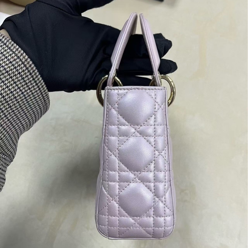 Dior lady Dior 珠光紫三格戴妃-9