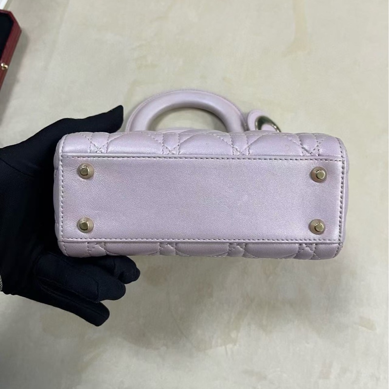 Dior lady Dior 珠光紫三格戴妃-10