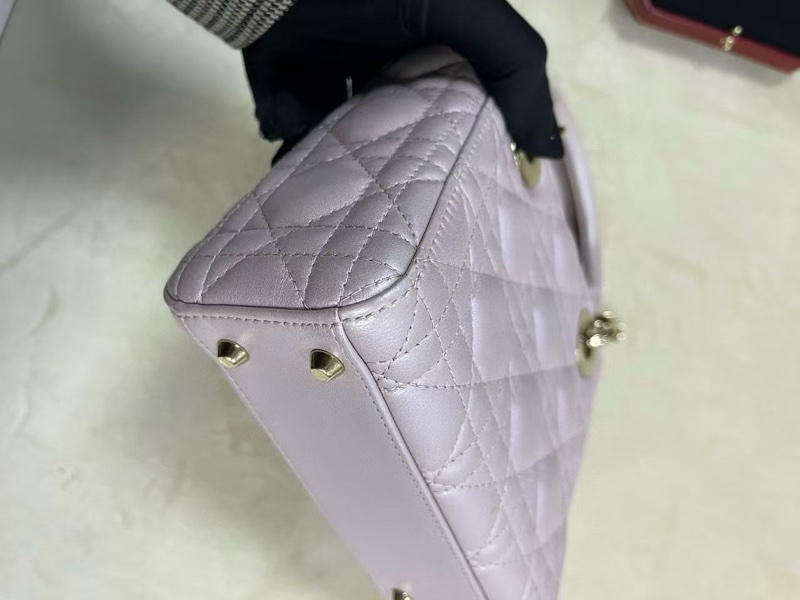 Dior lady Dior 珠光紫三格戴妃-13