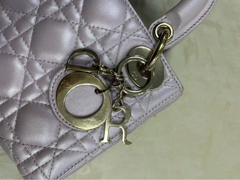 Dior lady Dior 珠光紫三格戴妃-19