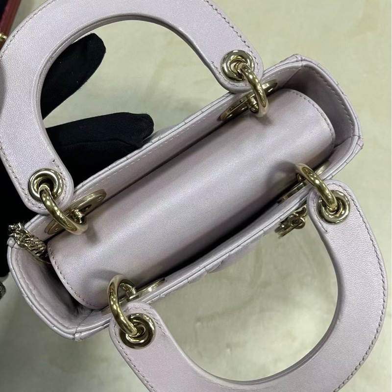 Dior lady Dior 珠光紫三格戴妃-20