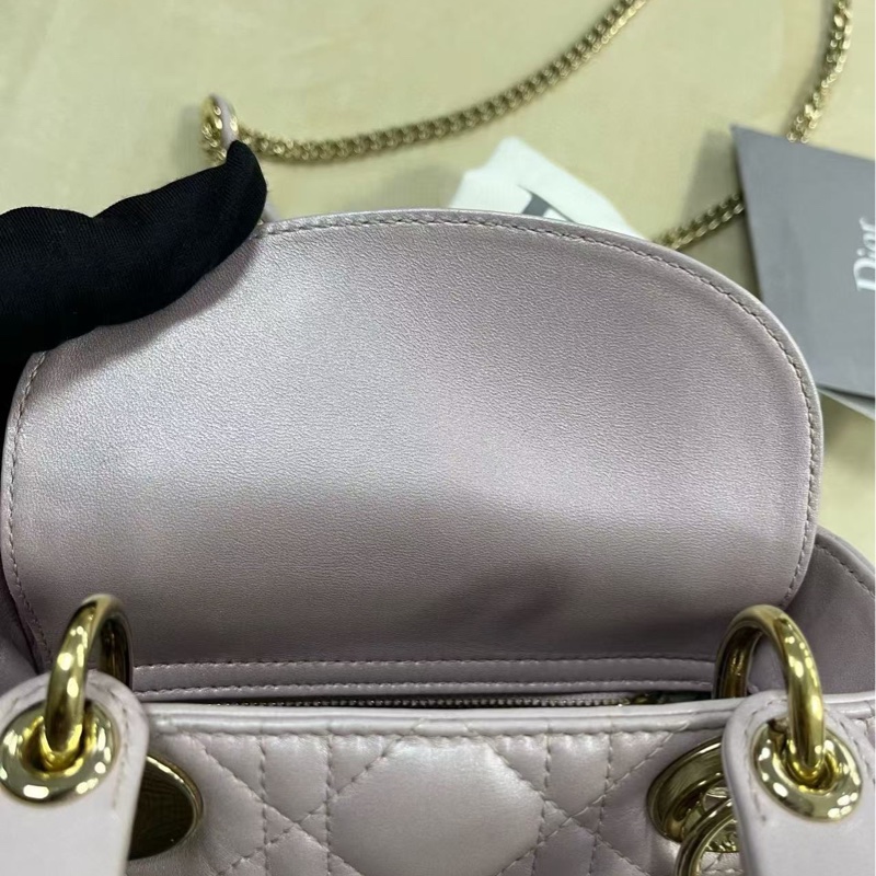 Dior lady Dior 珠光紫三格戴妃-21