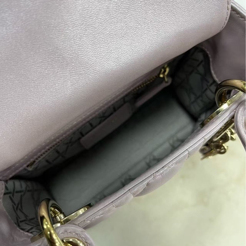 Dior lady Dior 珠光紫三格戴妃-22