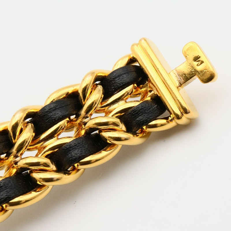 CHANEL Premiere M 手錶,GP(鍍金),皮革,女士,黑色,H0001-10