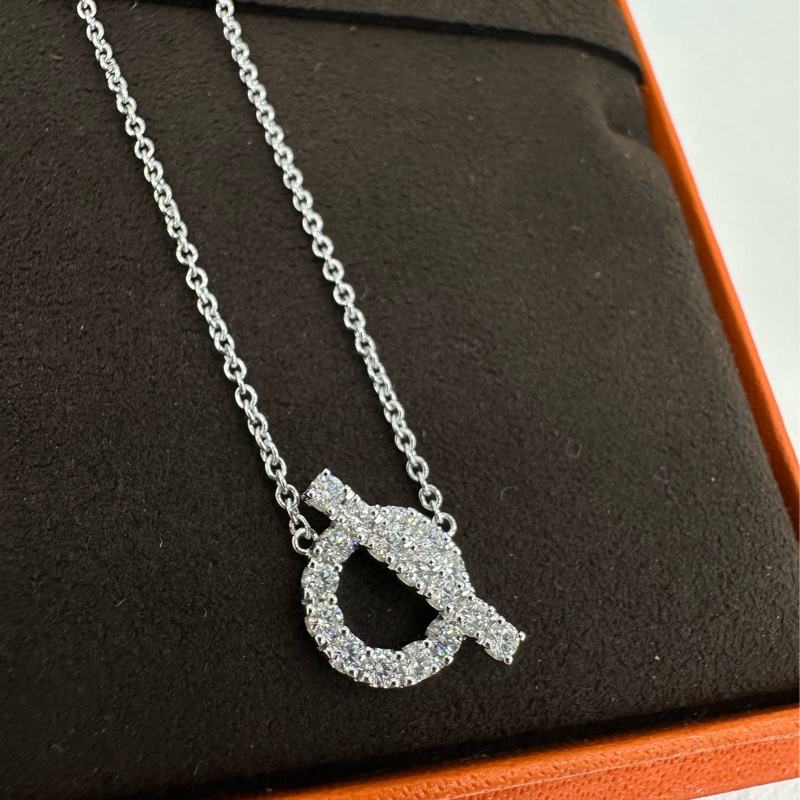 (全新)hermes愛馬仕 小Q白金項鍊 全新 25年10月購證-1