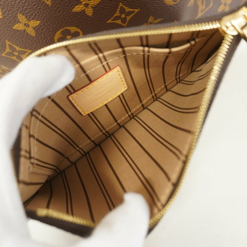 Louis Vuitton Monogram Neverfull PM 手提包 M46979 棕色/米色 女款-7