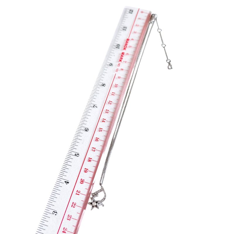 DIOR Oblique 星星⭐️ 水鑽 頸鏈-7