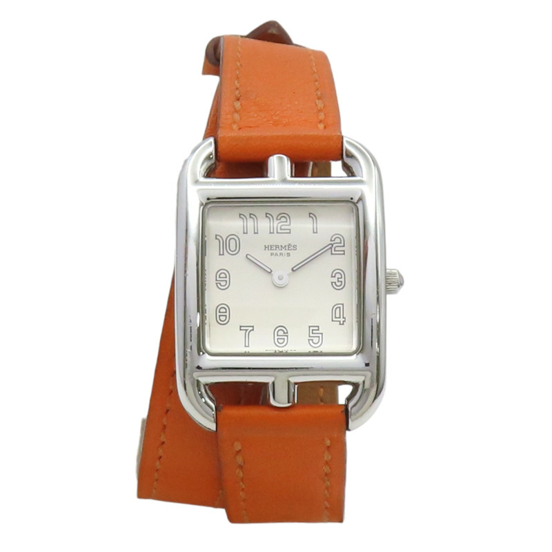 銀色錶盤 不鏽鋼 皮帶 Cape Cod 腕錶 非原廠錶帶 CC1.210【HERMES 愛馬仕】 CC1.210-1