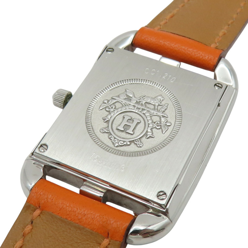 銀色錶盤 不鏽鋼 皮帶 Cape Cod 腕錶 非原廠錶帶 CC1.210【HERMES 愛馬仕】 CC1.210-7